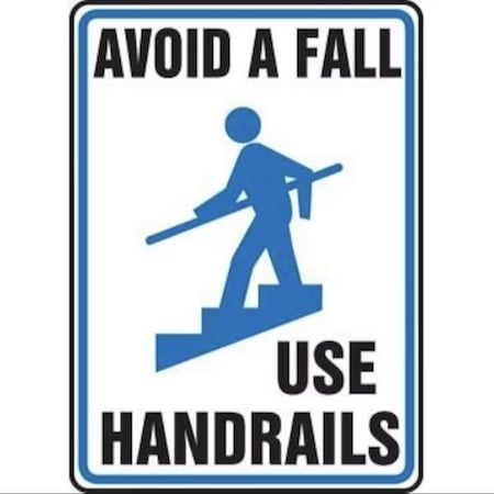 Accuform Safety Sign AVOID A FALL  USE MSTF505XT MSTF505XT